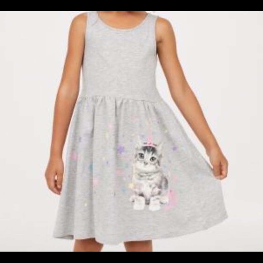 H&M sleeveless Gray Dress